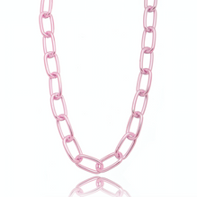 Load image into Gallery viewer, Pink Italian Chain Necklace
